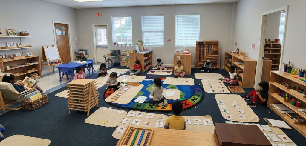 elementary school classrooms with small learning groups